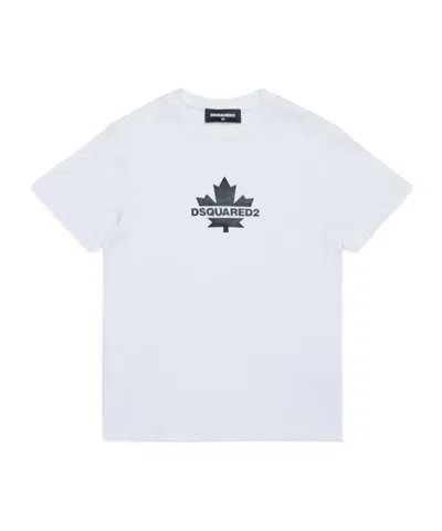 Dsquared2 Kids' Logo-print T-shirt In White