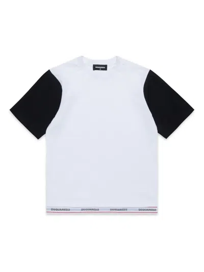 Dsquared2 Kids' Logo-print T-shirt In White