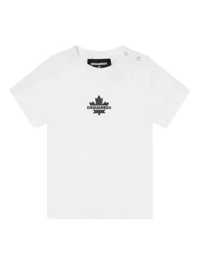 Dsquared2 Kids' Logo-print T-shirt In White