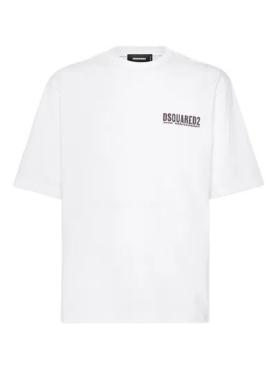 Dsquared2 T-shirt Mit Logo-print In White