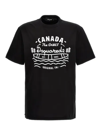 Dsquared2 Logo Print T-shirt In White