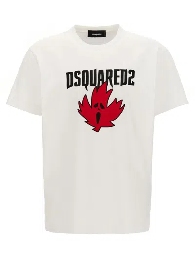 Dsquared2 Logo Print T-shirt In White