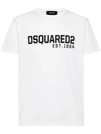 Dsquared2 Logo Printed Crewneck T-shirt In White