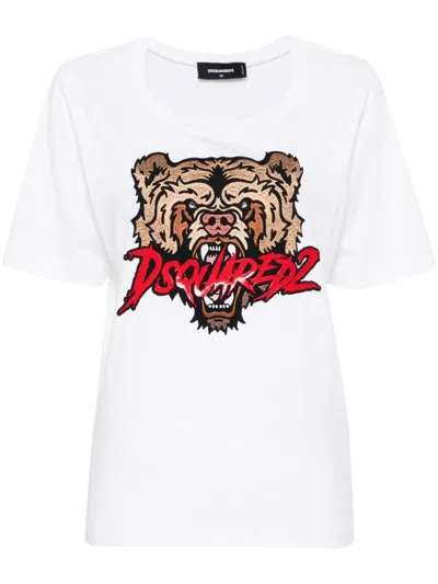 Dsquared2 Logo-print T-shirt In White