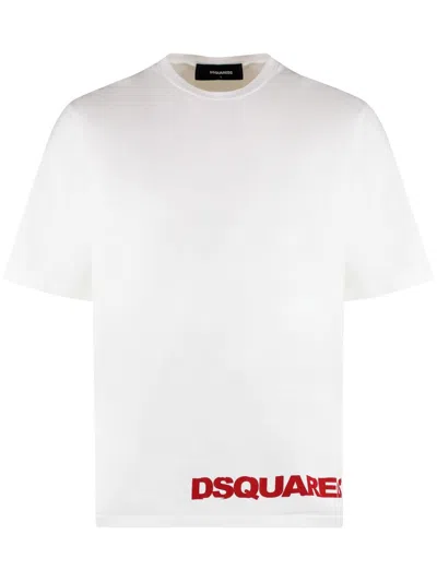 Dsquared2 Man T-shirt White Size Xxl Cotton