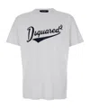 Dsquared2 Cool Fit Velvet Logo T-shirt In White
