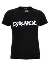 Dsquared2 Woman T-shirt Black Size Xs Cotton