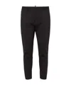 Dsquared2 Logo-print Tapered Trousers In Black