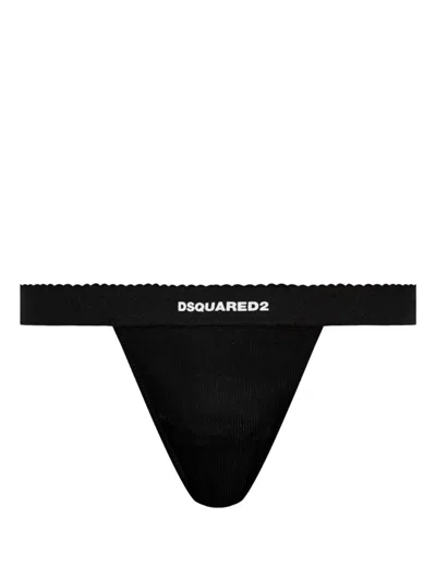 DSQUARED2 LOGO-PRINT THONG