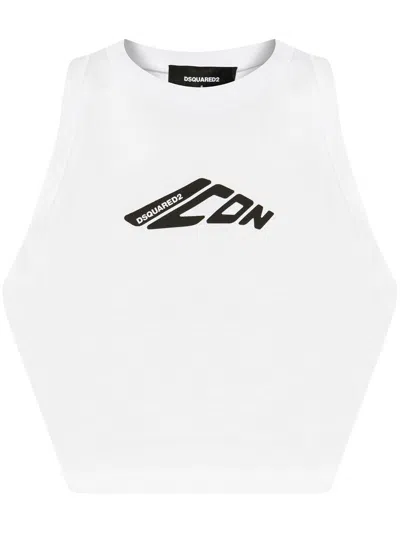 DSQUARED2 LOGO-PRINT TOP