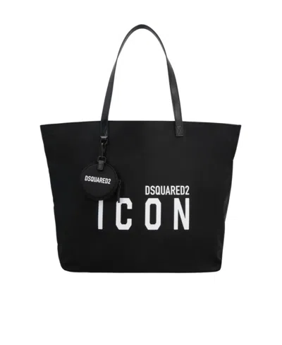 Dsquared2 Logo-print Tote Bag In Black