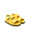 Dsquared2 Logo-print Touch-strap Sandals In 黄色
