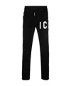 Dsquared2 Denim Trousers With Pockets And Loops In Black