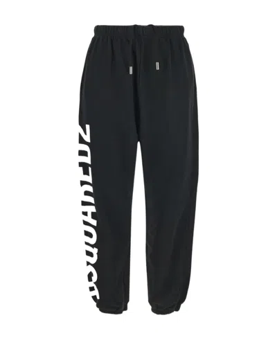 Dsquared2 Logo-print Track Pants In Black