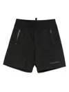Dsquared2 Logo-print Track Shorts In Black