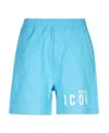 Dsquared2 Logo-print Track Shorts In Blue