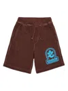 Dsquared2 Logo-print Track Shorts In Brown