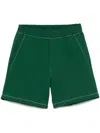 Dsquared2 Logo-print Track Shorts In Green