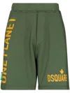 Dsquared2 One Life One Planet Bermuda Shorts In Green