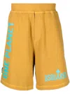 Dsquared2 Logo-print Track Shorts In Orange