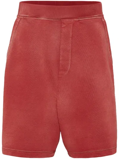 Dsquared2 Logo-print Track Shorts In Red
