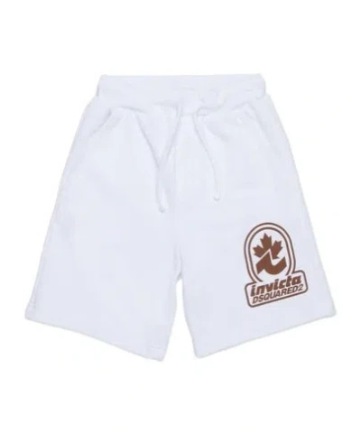 Dsquared2 Logo-print Track Shorts In White