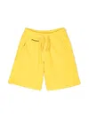 Dsquared2 Logo-print Track Shorts In Yellow
