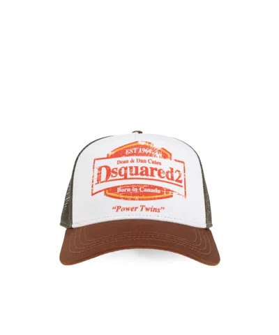 DSQUARED2 DSQUARED2 LOGO PRINTED MESH TRUCKER CAP
