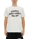 Dsquared2 Graphic Print Crew-neck Cool Fit T-shirt In White