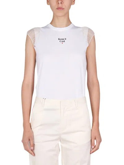 Dsquared2 Logo Print Tshirt In Multi