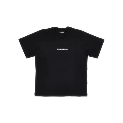 Dsquared2 Kids' Logo Print T-shirt In Black