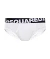 Dsquared2 Logo-print Waistband Briefs In White