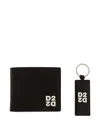 Dsquared2 Logo-print Wallet And Keyring Set In Black