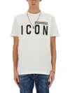 Dsquared2 Icon Logo Printed Crewneck T-shirt In White