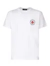 Dsquared2 White T-shirt With Chest Logo Application In Cotton Man