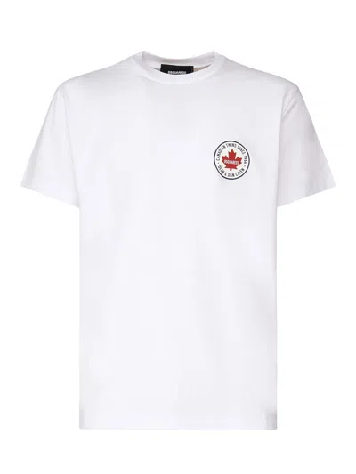 Dsquared2 Logo Print White T Shirt