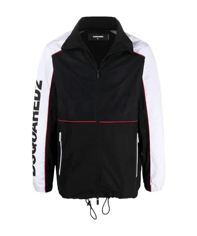 Dsquared2 Logo-print Windbreaker In Black