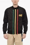 Dsquared2 Logo Print Windbreaker With Zip Detail