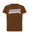 Dsquared2 Super Negative Dyed Cool Brown T Shirt In Brown