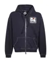 Dsquared2 Man Sweatshirt Navy Blue Size Xxl Cotton In Black