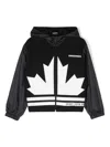 Dsquared2 Logo-print Hooded Jacket In Black