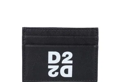 Dsquared2 Logo Printed Card Holder In Non Definito