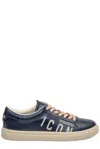 Dsquared2 Logo Printed Cassetta Sneakers In Blue