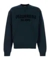 Dsquared2 Cotton Crew Neck Sweatshirt With Ribbed Cuffs And Hem