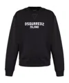 Dsquared2 Black Cotton Sweatshirt In Black