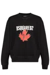 Dsquared2 Logo Printed Crewneck Sweatshirt In Black