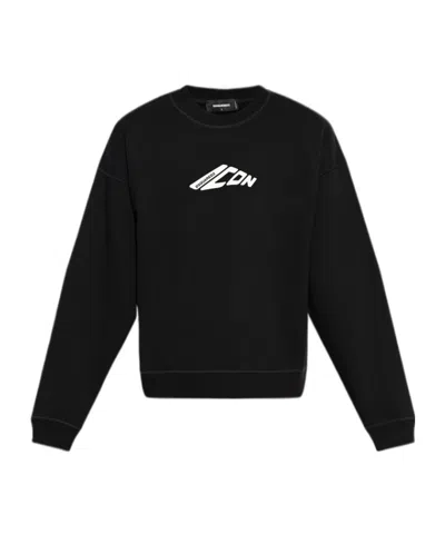 DSQUARED2 DSQUARED2 LOGO PRINTED CREWNECK SWEATSHIRT