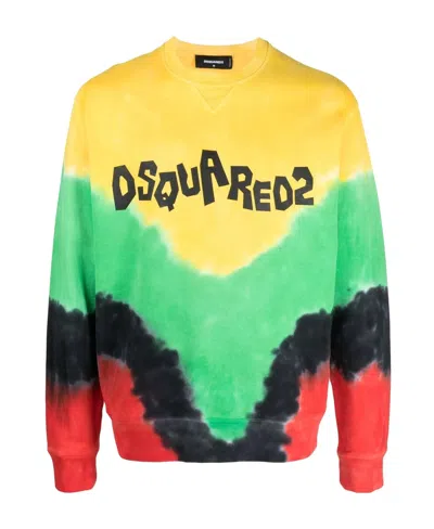 DSQUARED2 DSQUARED2 LOGO PRINTED CREWNECK SWEATSHIRT