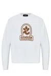 Dsquared2 Invicta Cool Fit Crewneck Sweatshirt In White
