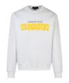 Dsquared2 White Cotton Sweatshirt In White